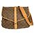 Borsa Louis Vuitton Saumur in Tela Monogram 35 Marrone
