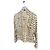 Roberto Cavalli Zebra-Print Seidenjacke Schwarz Beige Zebra-druck