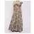 Laurence Bras Saint Barth Blumenkleid T38 Braun Pink Beige Grau - Ansicht 5
