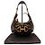Gucci Borsa Hobo Bamboo Horsebit Monogramma GG Marrone Nero D'oro