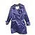 Burberry Blue Satin Trench Coat Purple