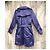 Burberry Blue Satin Trench Coat Purple - view 2