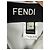 Fendi Roma Leggings brancos com debrum preto - vista 4