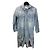 R13 Mono Corto de Denim Distressed Azul