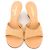Chanel Mule con zeppa in scamosciato beige - vista 2