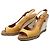 Chanel Sandali zeppa in pelle tan Marrone - vista 2