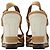 Chanel Sandali zeppa in pelle tan Marrone - vista 6