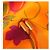 Céline Celine Mono de seda estampado floral naranja Rosa Verde - vista 10