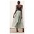 Autre Marque Falda Midi A-Line ARRANGE Verde claro - vista 5