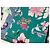 Furla Seidentuch mit Schmetterlings- und Blumenprint Pink Weiß Blau Grün Lila Hellblau - Ansicht 3
