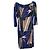 Vestido midi de seda estampado Diane von Furstenberg Azul Azul marino