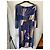 Vestido midi de seda estampado Diane von Furstenberg Azul Azul marino - vista 3