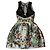 Zuhair Murad kurzes Kleid mit Blumenmuster und schwarzer Spitze Mehrfarben