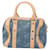 Chopard Sacola Bowling em Jeans e Couro Azul Bege  - vista 1