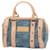 Chopard Sacola Bowling em Jeans e Couro Azul Bege  - vista 2