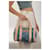 Chopard Sacola Bowling em Jeans e Couro Azul Bege  - vista 3