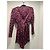 Abito corto in seta stampata rosa e nero Alexandre Vauthier - vista 2
