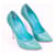 Casadei Python-Leder Pumps Türkis  - Ansicht 5