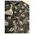 Camicia Acne Studios stampa floreale nera in poliestere Nero Blu - vista 7