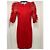 Vestido rojo con volantes Elisabetta Franchi Roja - vista 11