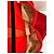Vestido rojo con volantes Elisabetta Franchi Roja - vista 9