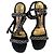 Sandali Alexandre Vauthier neri in scamosciato con cristalli Nero