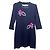 Markus Lupfer Kleid dunkelblau mit Blumen