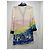 Juicy Couture Robe Tunique en Soie Imprimé Voiliers Blanc Bleu Multicolore - vue 2
