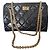 Chanel 2.55 Reissue Borsa a Patta Pelle Verniciata Nera Nero