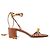 Sandali Aquazzura Very Maui 50 Pelle Marrone con Perle