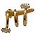 Autre Marque Bea Bongiasca Ear Cuff a Spirale in Oro Giallo 9k con Cristalli Marquise D'oro