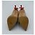 Casadei Blade Pumps aus beigem Leder mit rosa Absatz Pink - Ansicht 2