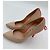 Casadei Blade Pumps aus beigem Leder mit rosa Absatz Pink - Ansicht 5