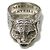Gucci Le Marché des Merveilles Tiger Head Ring in Sterling Silver Silver hardware
