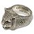 Gucci Le Marché des Merveilles Tiger Head Ring in Sterling Silver Silver hardware - view 2