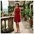 Vestido corto sin mangas de crepé RED Valentino con lazos Roja - vista 13