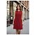 Vestido corto sin mangas de crepé RED Valentino con lazos Roja - vista 2