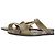 Autre Marque Zeus+Dione Sandalias planas de cuero H-Strap - Khaki Olive Green Verde - vista 11