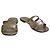 Autre Marque Zeus+Dione Sandalias planas de cuero H-Strap - Khaki Olive Green Verde - vista 2