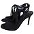Alexander Wang Sandali con tacco in scamosciato e mesh nero