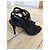 Alexander Wang Sandali con tacco in scamosciato e mesh nero - vista 11