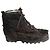 Autre Marque Stivali Après-Ski Pichette Vintage in Eco-pelliccia Nera Nero