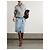 Dries Van Noten Falda Cruzada de Denim Azul - vista 5