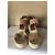 Chloé Lauren Sandali Espadrilles con Zeppa Rosa Beige - vista 3