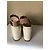 Chloé Lauren Sandali Espadrilles con Zeppa Rosa Beige - vista 4