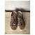 Gucci Sneakers GG Supreme Monogramma e Scamosciato Marrone Beige - vista 3