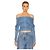 Alexander Wang Off-the-Shoulder Denim Top Blau
