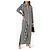 Norma Kamali Abito camicia maxi a righe Nero Bianco - vista 5