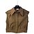 Autre Marque Camila Coelho Camicia corta in misto cotone marrone