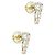 Autre Marque Orecchini a lobo Cluster in oro giallo 9k e diamanti D'oro